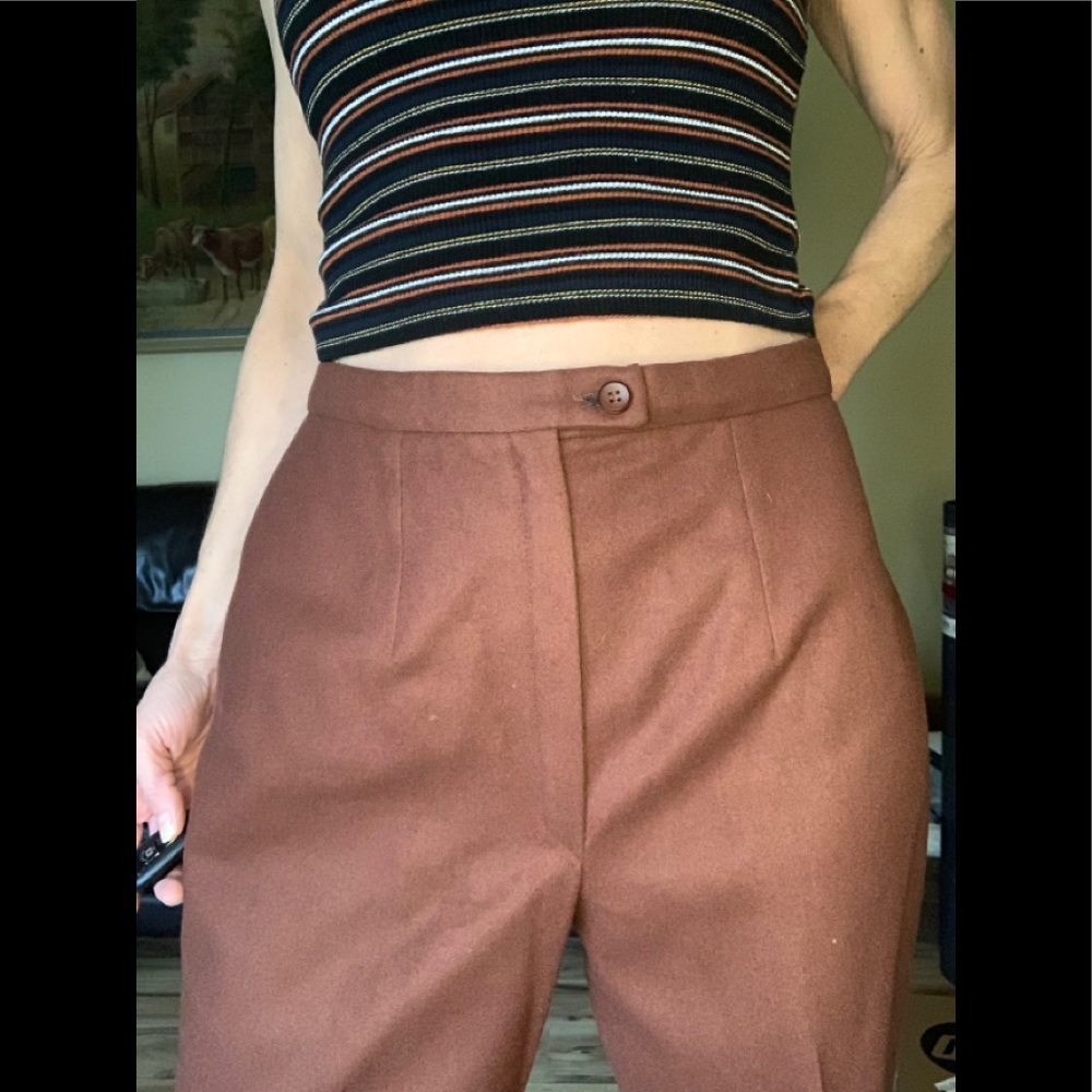 vintage Pendleton wool high waisted pants - Picture 4 of 5